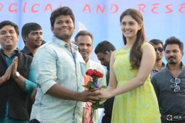 Express Raja Movie Team at Aurora Engineering College